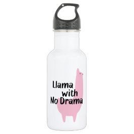 Botella de agua rosada de la llama