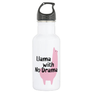 Botella de agua rosada de la llama