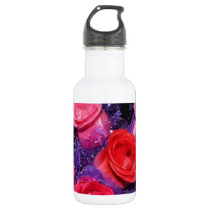 Botella De Agua Rosas