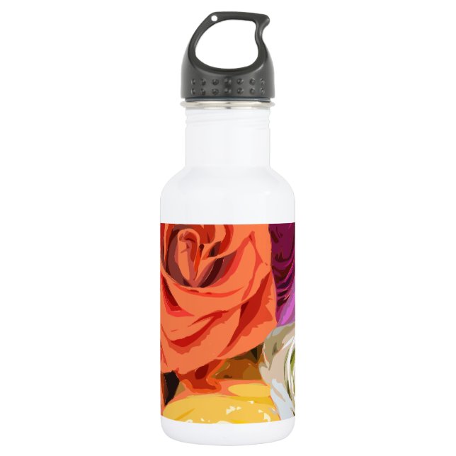 Botella De Agua Rosas (Anverso)