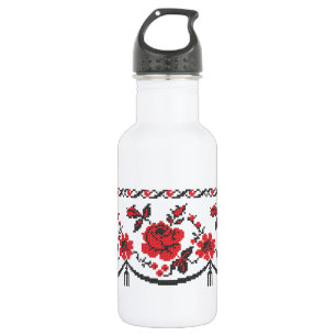 Botella De Agua Rosas