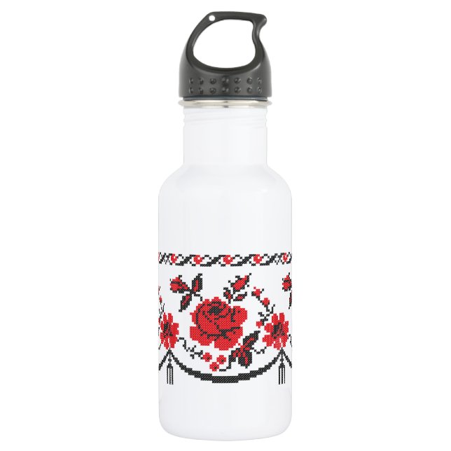 Botella De Agua Rosas (Anverso)