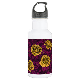 Botella De Agua Rosas amarillas