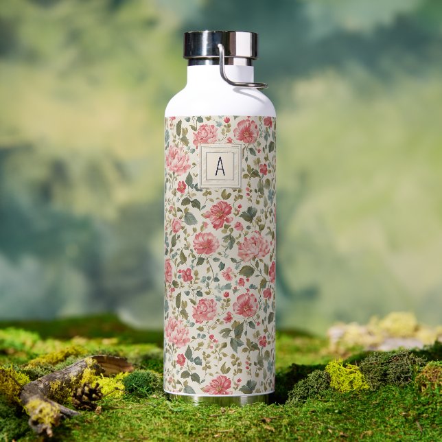 Botella De Agua Rosas Americanas Tempranas  (Al aire libre (girado))