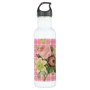 Botella De Agua Rosas de Shabby Chic