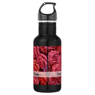 Botella De Agua Rosas florales rosas