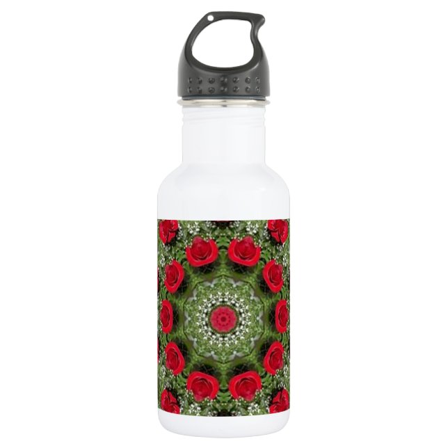 Botella De Agua Rosas rojas (Anverso)