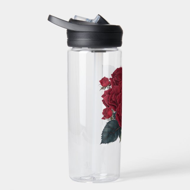 Botella De Agua rosas rojas (Derecho)