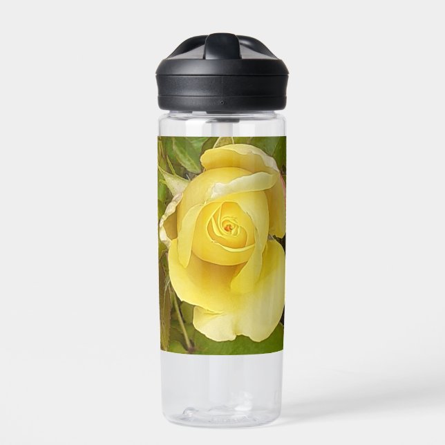 Botella De Agua Rosebud amarillo (Delante)