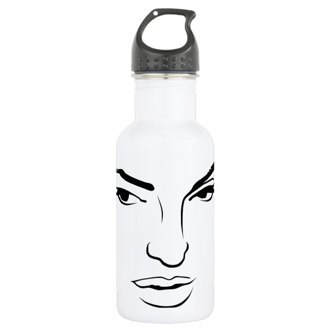Botella De Agua Rostro de Mujer (Anverso)