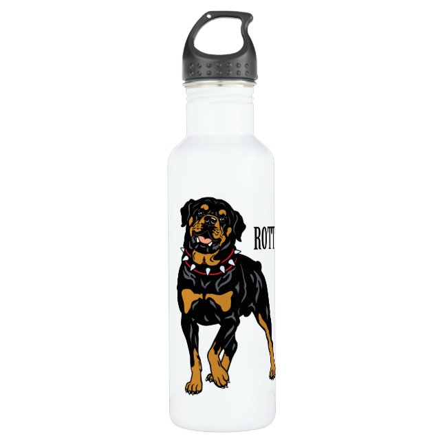Botella De Agua rottweiler (Anverso)