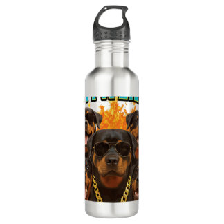 Botella De Agua Rottweiler 