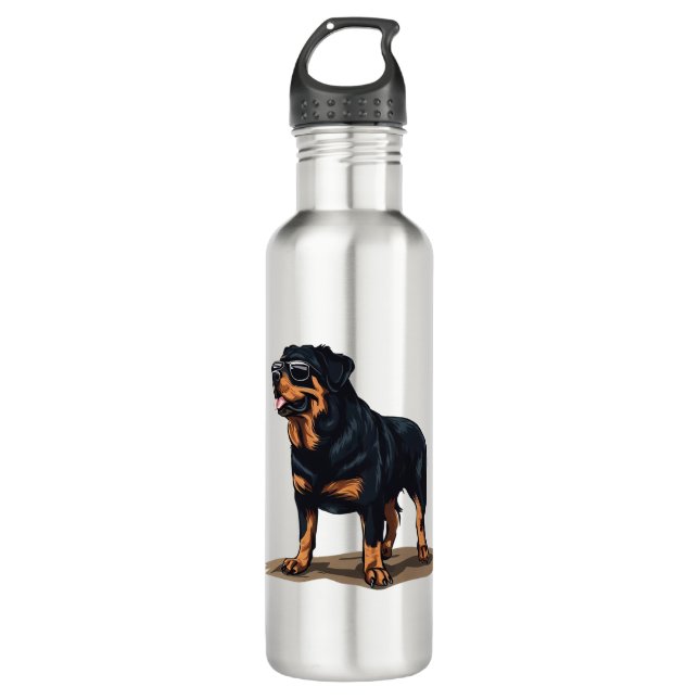 Botella De Agua Rottweiler El Explorador (Anverso)