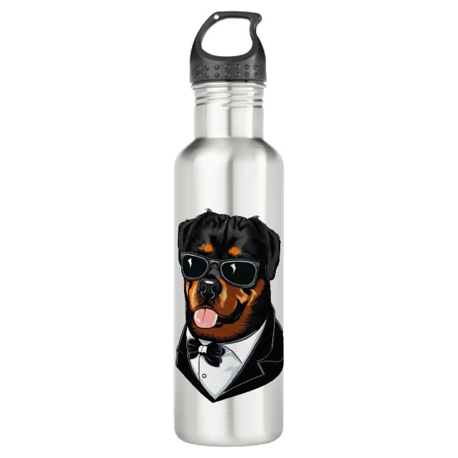 Botella De Agua Rottweiler The Bodyguard (Anverso)