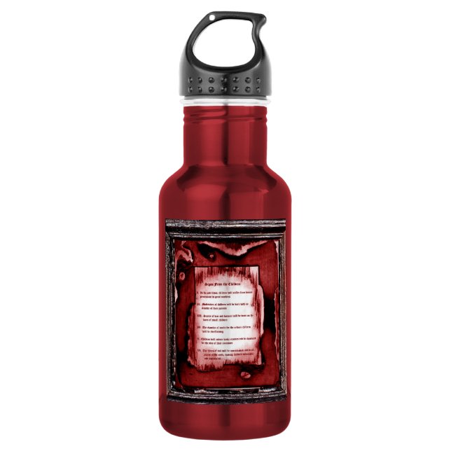 Botella De Agua Rótulos De Los Niños (Anverso)