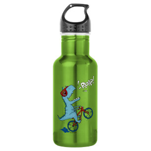 Botella De Agua Ruar T-Rex en bicicleta