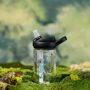Botella De Agua Ruar T-Rex en bicicleta