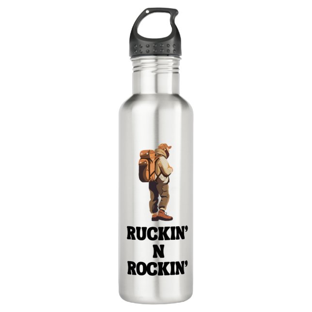 Botella De Agua Ruckin' N Rockin' para The Rucking Hiker (Anverso)