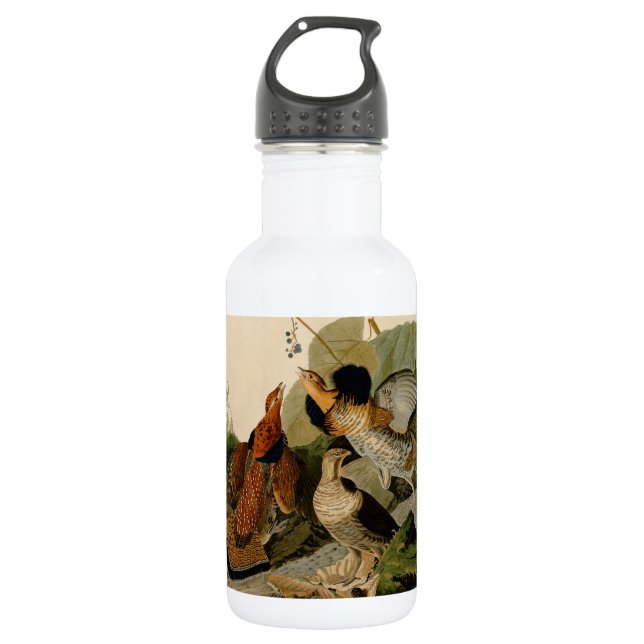 Botella De Agua Ruffed Grouse Audubon Game Bird (Anverso)