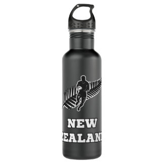 Botella De Agua Rugby Hoodie de Nueva Zelandia