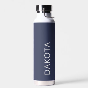 Botella De Agua Rustic Blue Modern Minimalista Earth Tone Sports