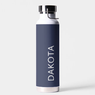 Botella De Agua Rustic Blue Modern Minimalista Earth Tone Sports