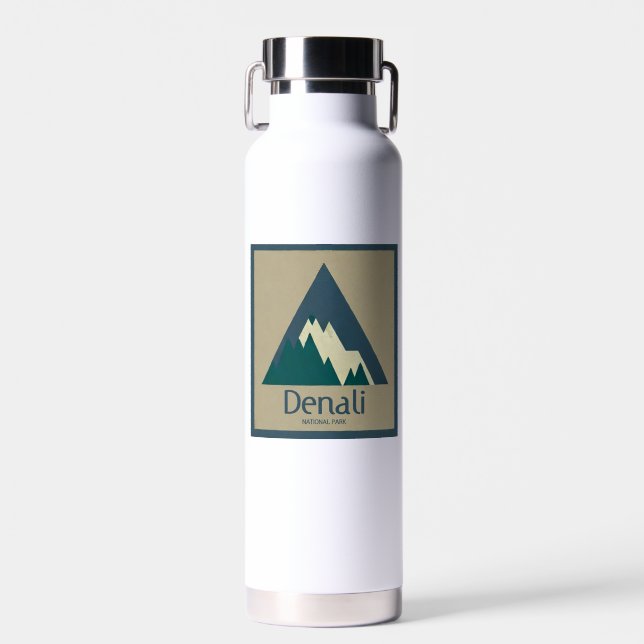 Botella De Agua Rústica del Parque Nacional Denali (Delantero)