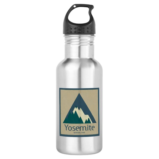 Botella De Agua Rústico Parque Nacional Yosemite (Anverso)