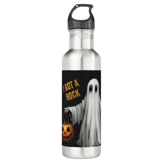 Botella De Agua Rústico tengo una Halloween de Rock (Anverso)