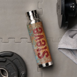 Botella De Agua Rusty, Verdigris, Grunge Steampunk