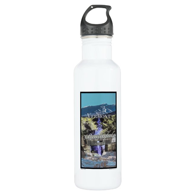 Botella De Agua Ruta 100, Vermont (Anverso)