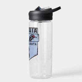 Botella De Agua Ruta 3 Ushuaia Señal de ruta en Patagonia