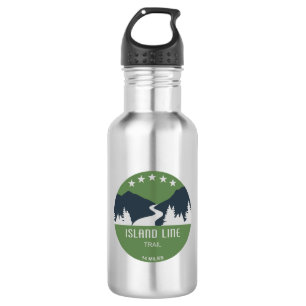 Botella De Agua Ruta de la línea de la isla