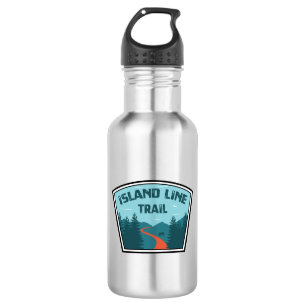 Botella De Agua Ruta de la línea de la isla