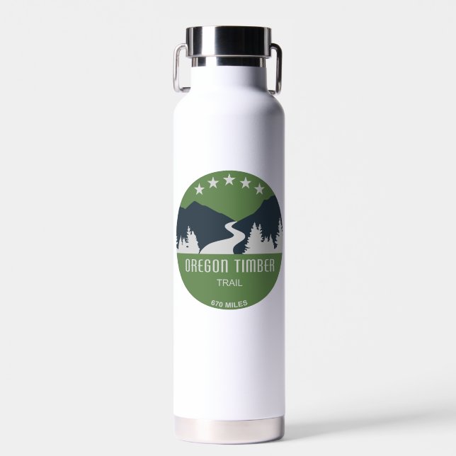 Botella De Agua Ruta de la madera de Oregon (Delantero)