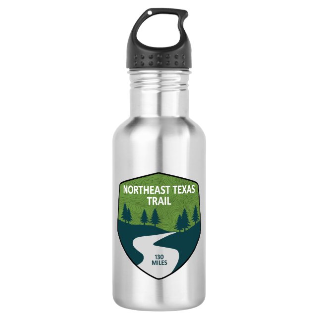 Botella De Agua Ruta del Noreste de Texas (Anverso)
