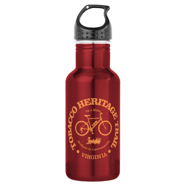 Botella De Agua Ruta del patrimonio del tabaco (ciclismo) (Anverso)