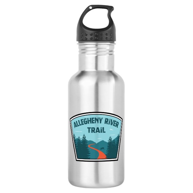 Botella De Agua Ruta del río Allegheny (Anverso)