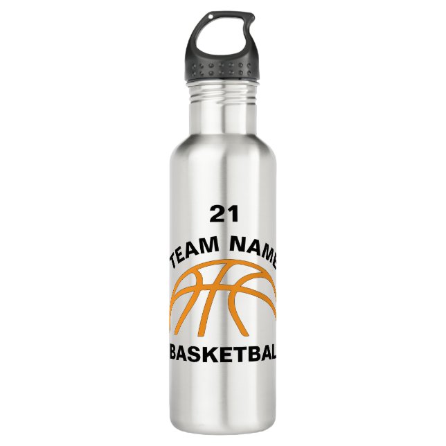 Botella De Agua RWA Sportjuro - equipo de baloncesto Personalizado (Anverso)