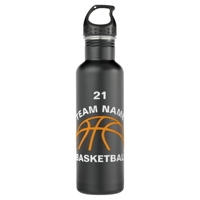 Botella De Agua RWA Sportjuro - Equipo Personalizado de Baloncesto (Anverso)