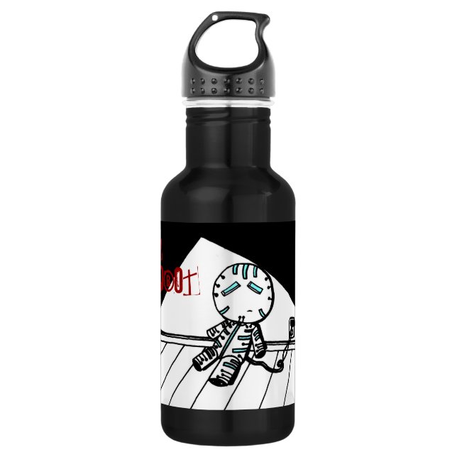 Botella De Agua Sad Robot (Anverso)