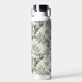 Botella De Agua Sage Green Watercolor French Country Olive