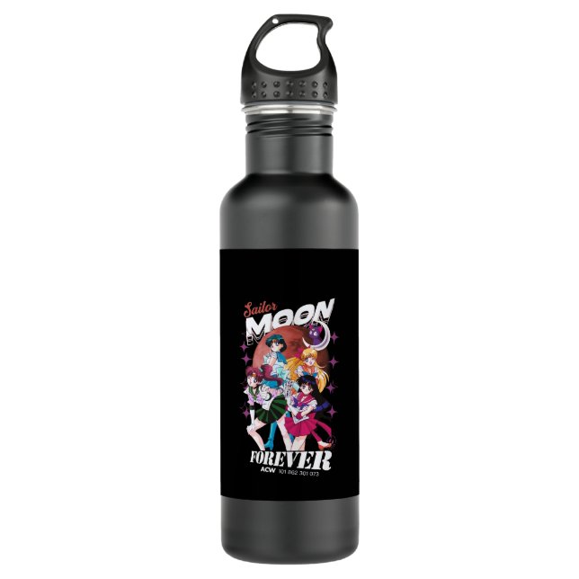 Botella De Agua Sailor Moon Anime Vin age Kawaii Diseño sin mangas (Anverso)