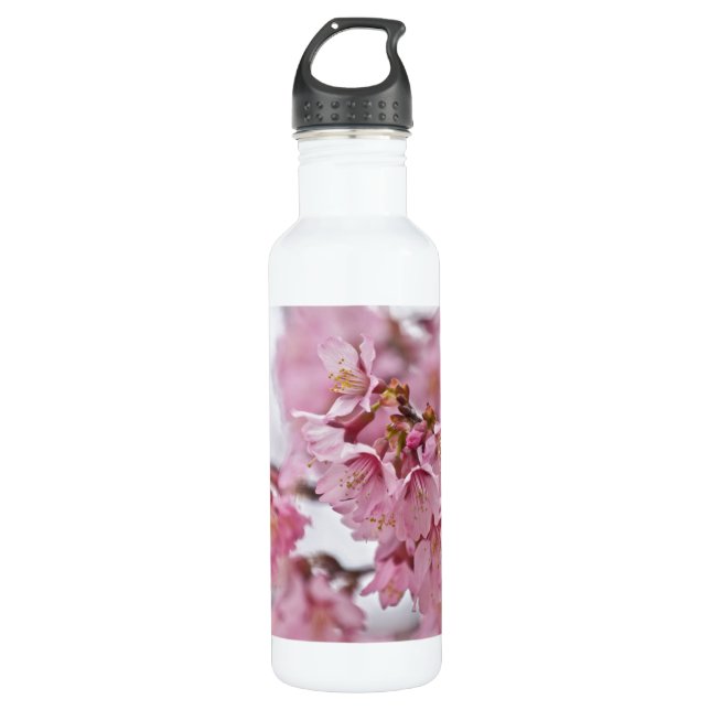 Botella De Agua Sakura cerezo florece rosa pálido (Anverso)