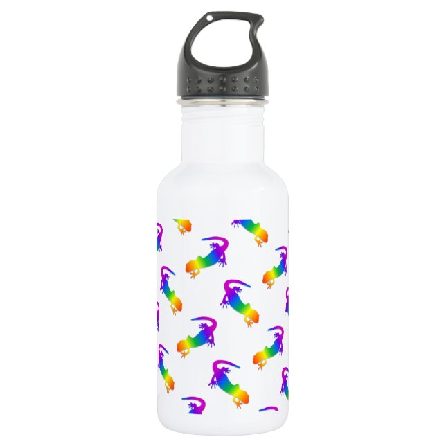 Botella De Agua Salamandra Arcoíris (Anverso)