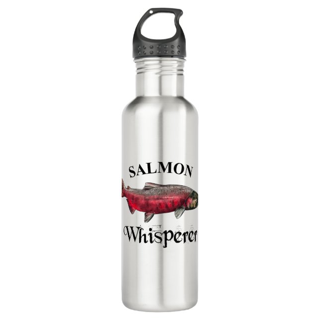 Botella De Agua Salmon Whisperer Light (Anverso)