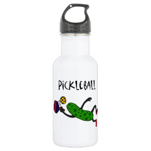 Botella De Agua Salmuera divertida del salto que juega Pickleball