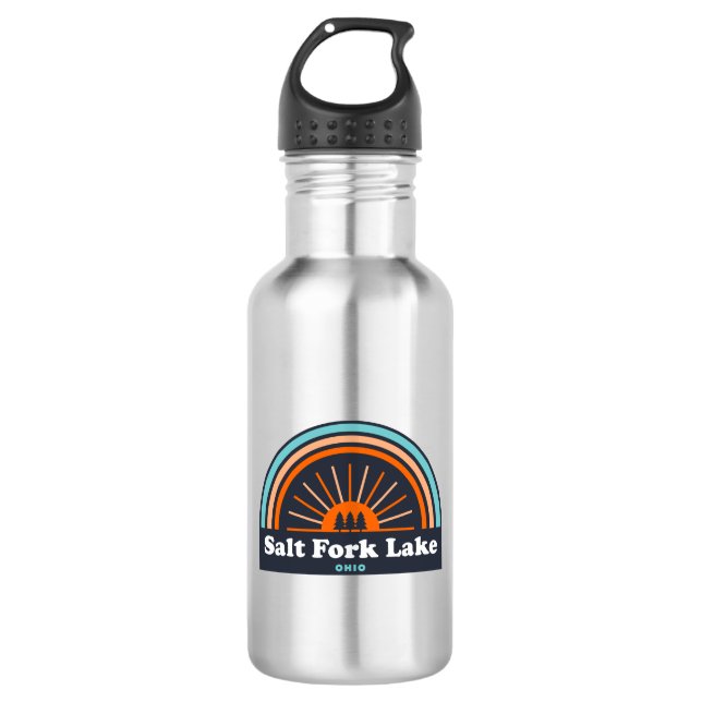 Botella De Agua Salt Fork Lake Ohio Rainbow (Anverso)