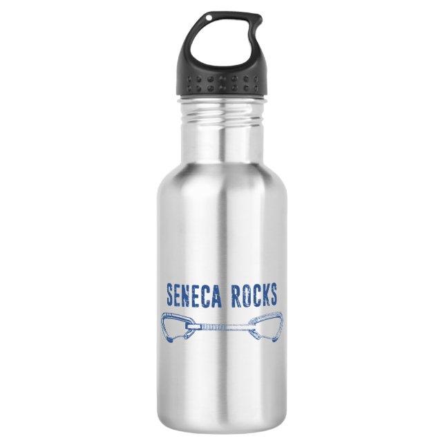 Botella De Agua Salto rápido de las rocas de Seneca (Anverso)