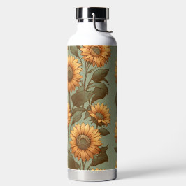 Botella De Agua Salto y girasoles II